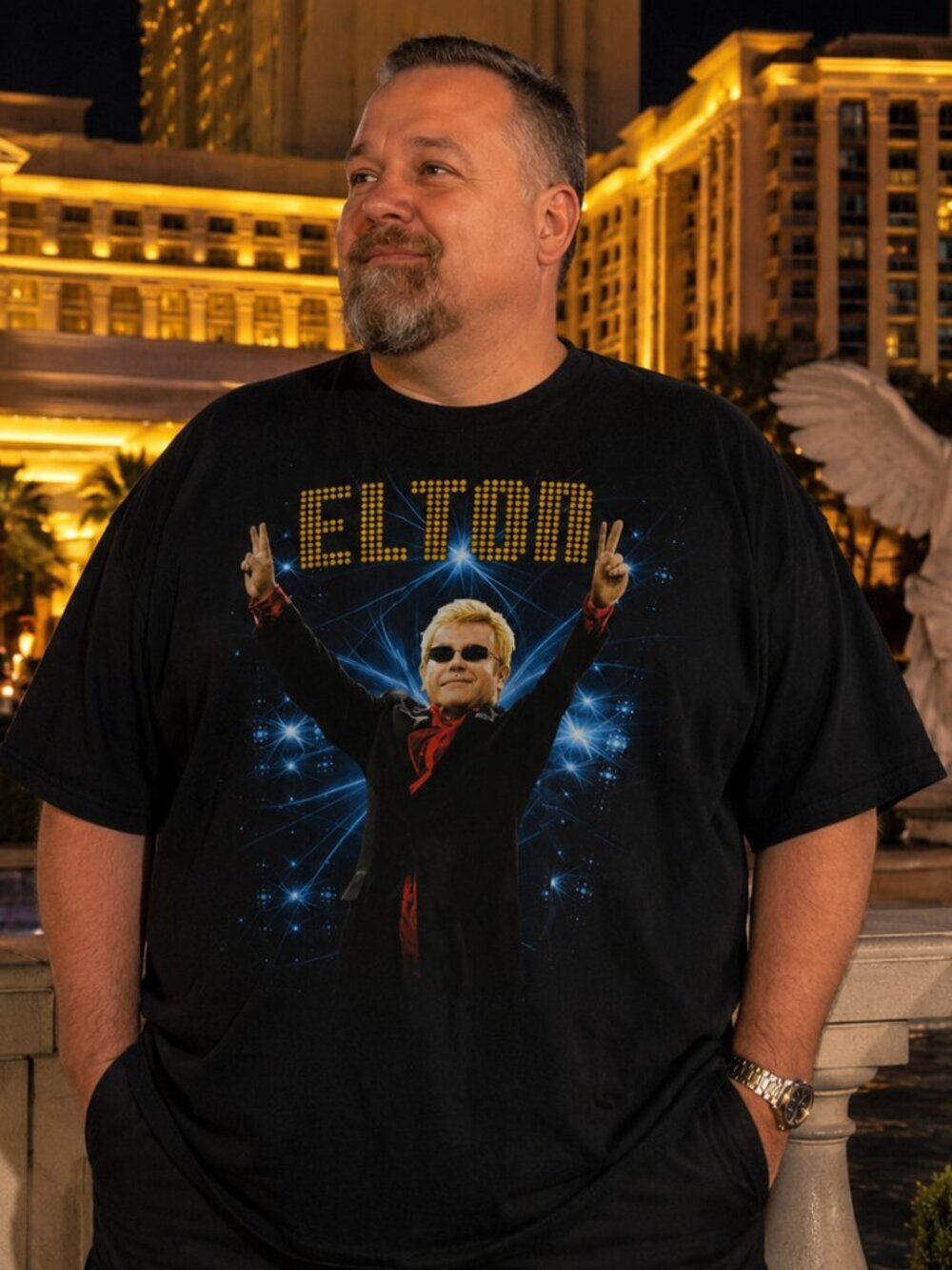 ELTON JOHN  BAND TOUR TEE (XXL)